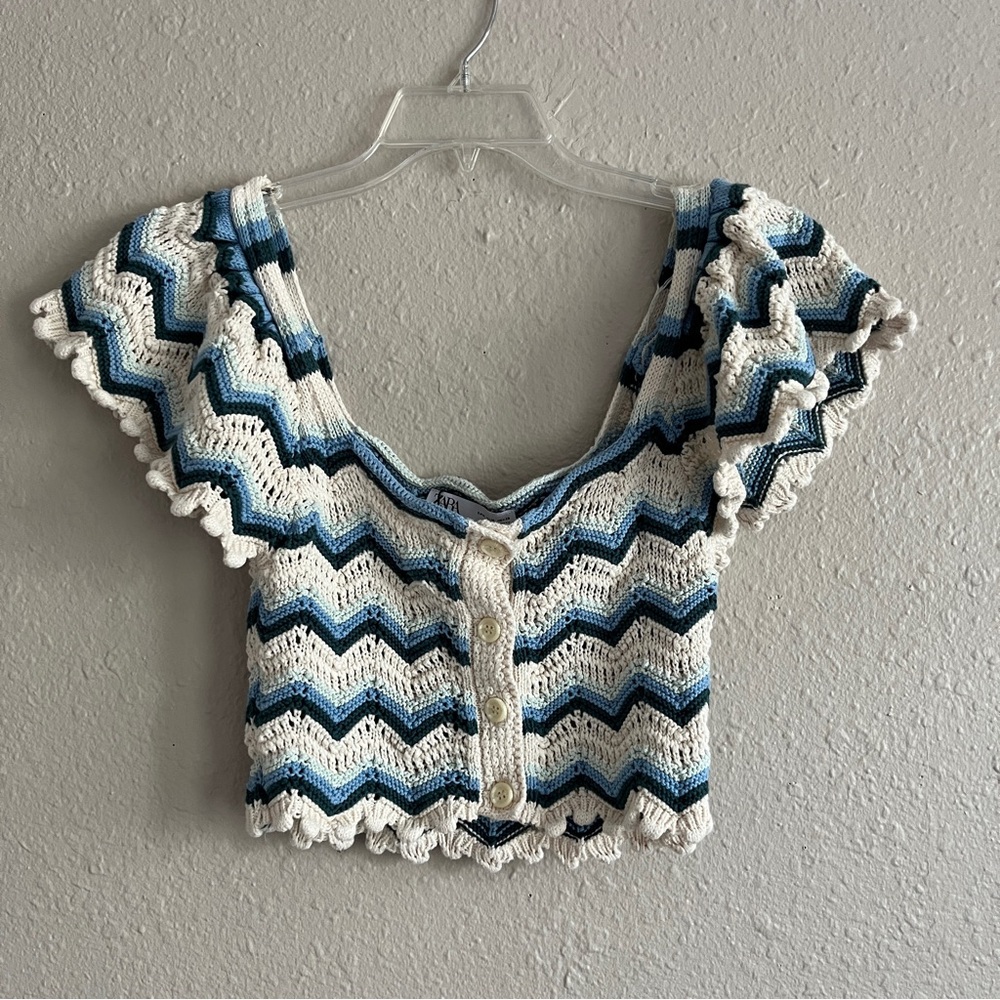 Zara crochet crop top